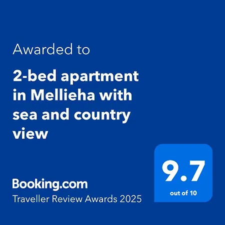 2-bed In With Sea And Country View Appartement Mellieħa